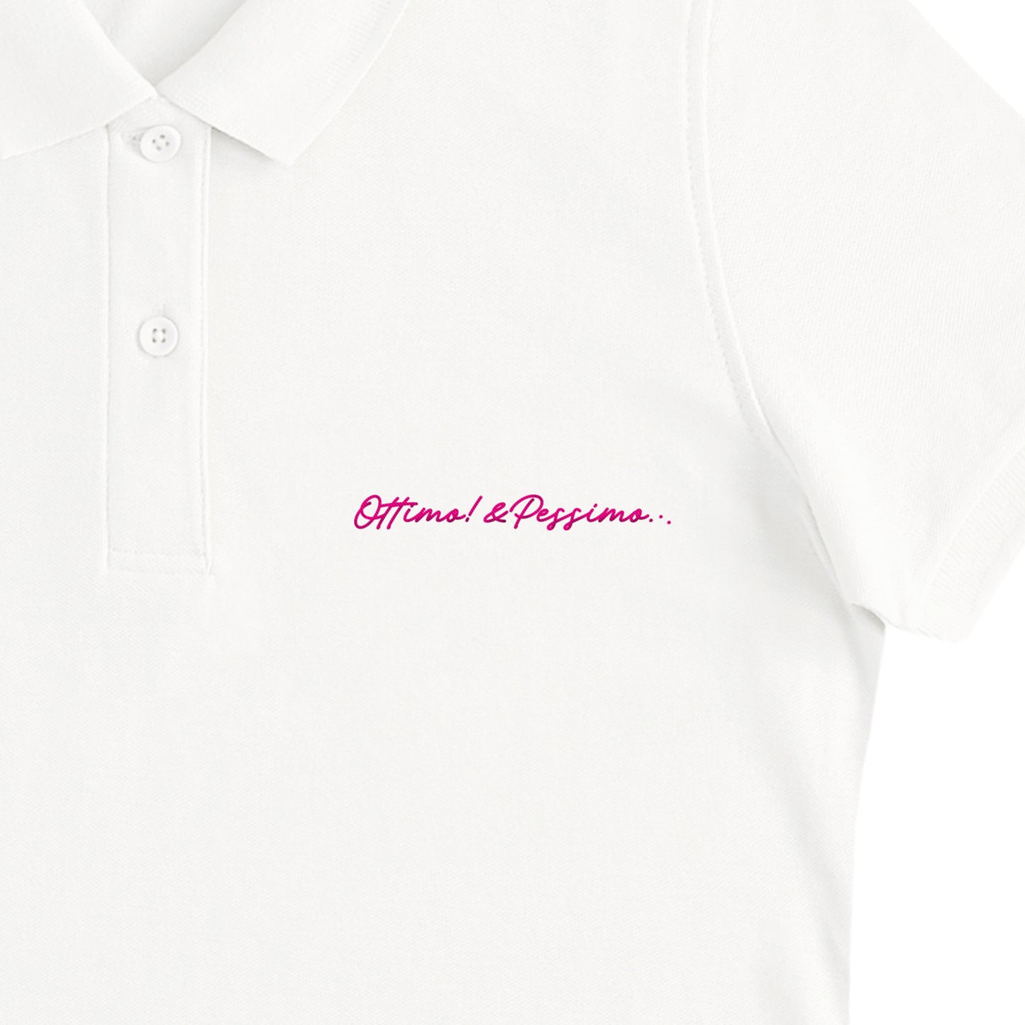 レディースポロ white image