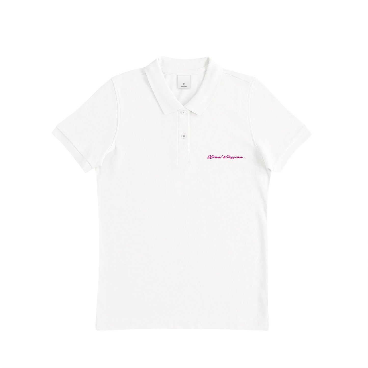 レディースポロ white image
