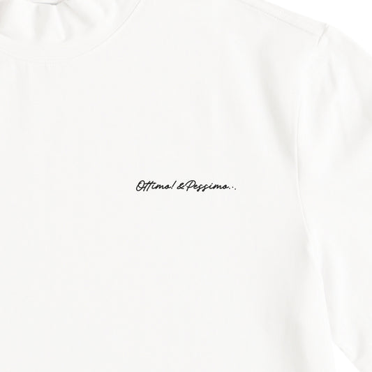 ストレッチモックネックTシャツ white image