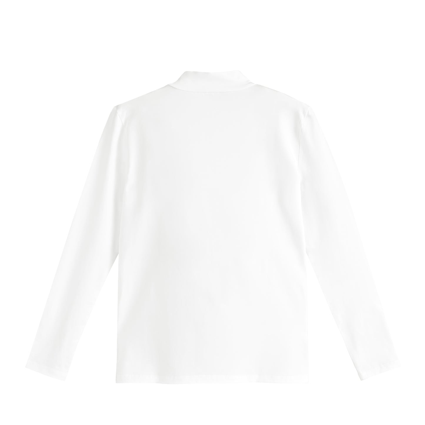 モックネック ロングスリーブ white image