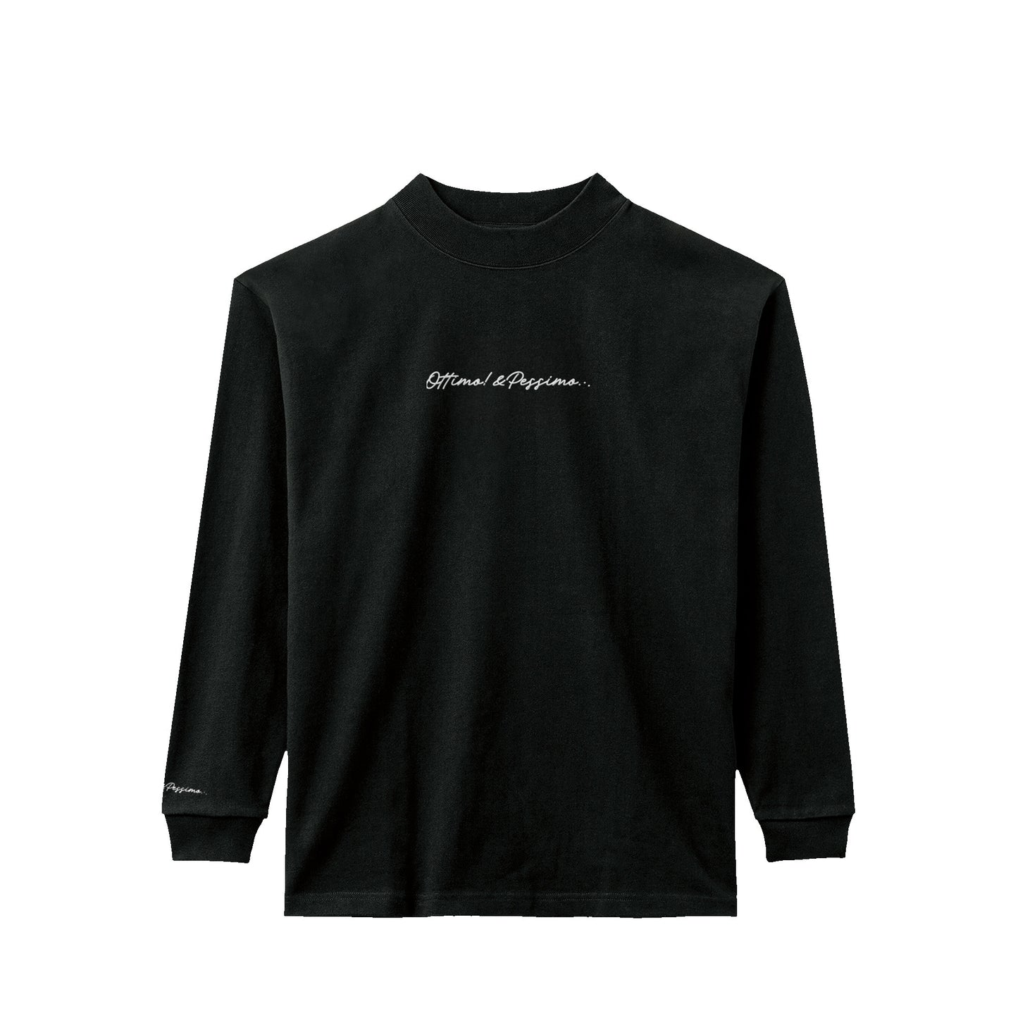 モックネック ロングスリーブシャツ black image