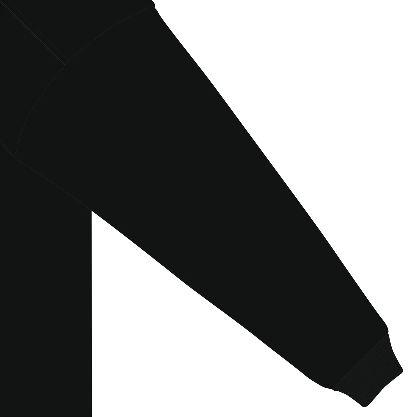 モックネック ロングスリーブシャツ black image