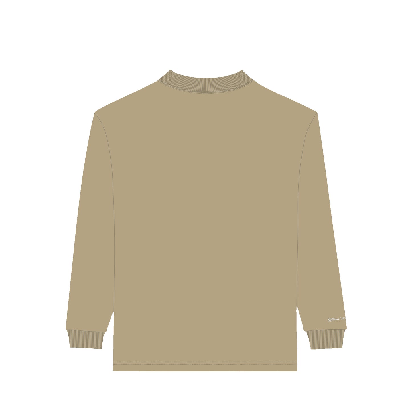 モックネック ロングスリーブシャツ sand-khaki image