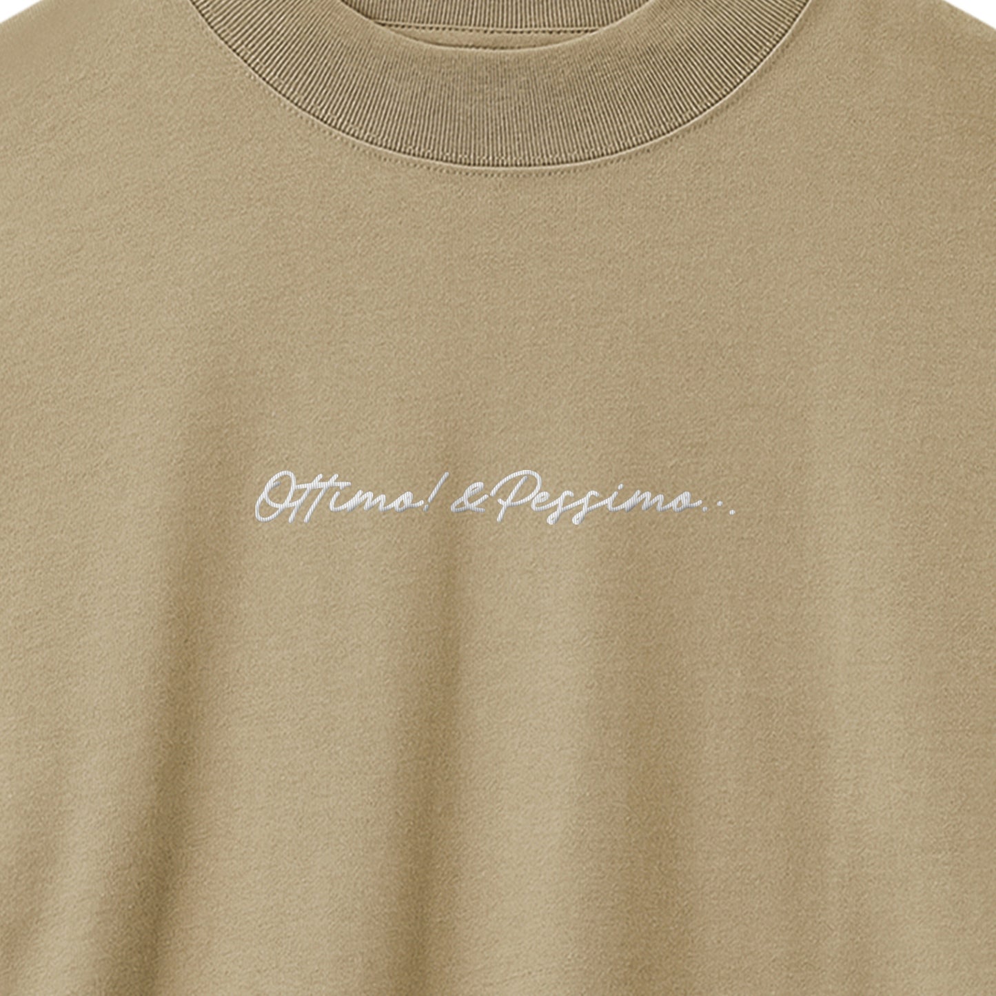 モックネック ロングスリーブシャツ sand-khaki image