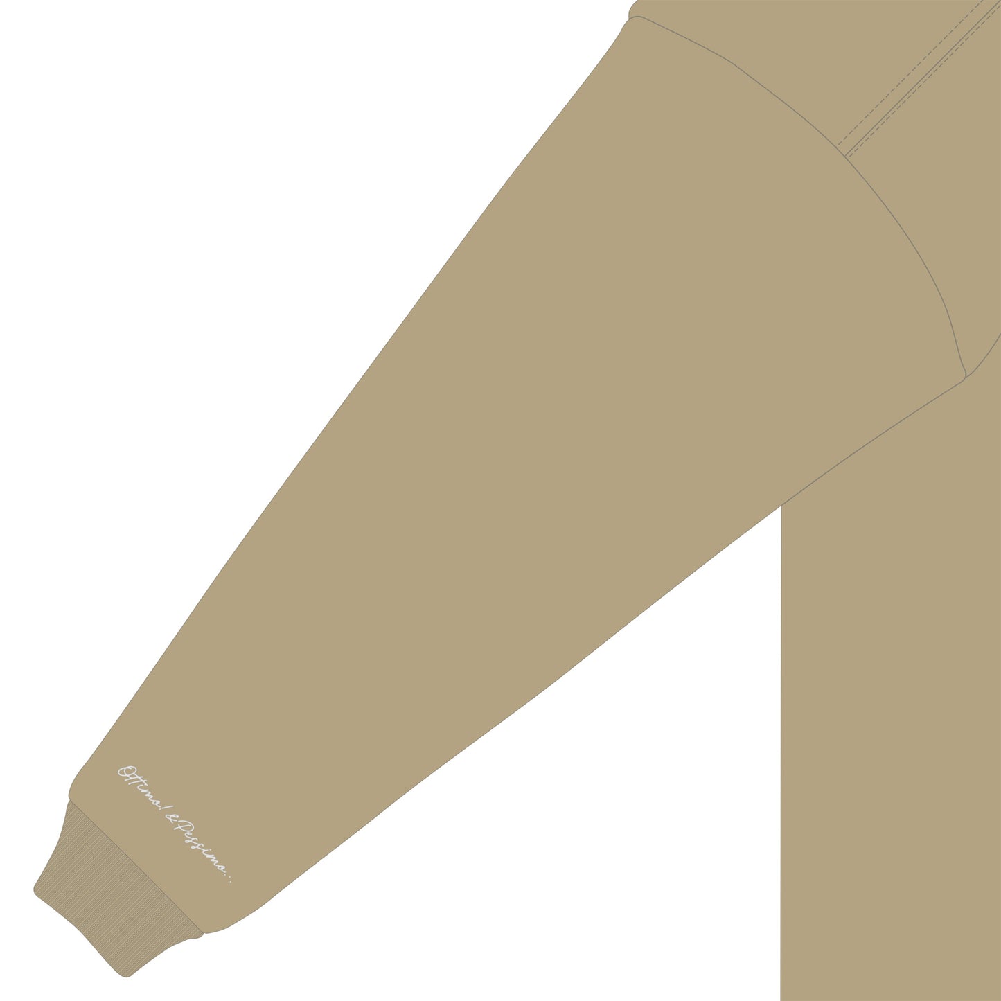 モックネック ロングスリーブシャツ sand-khaki image