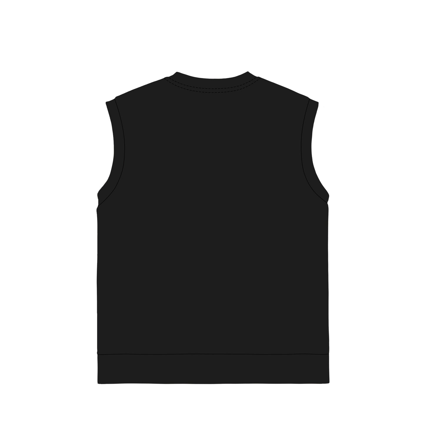 ニットベスト black image