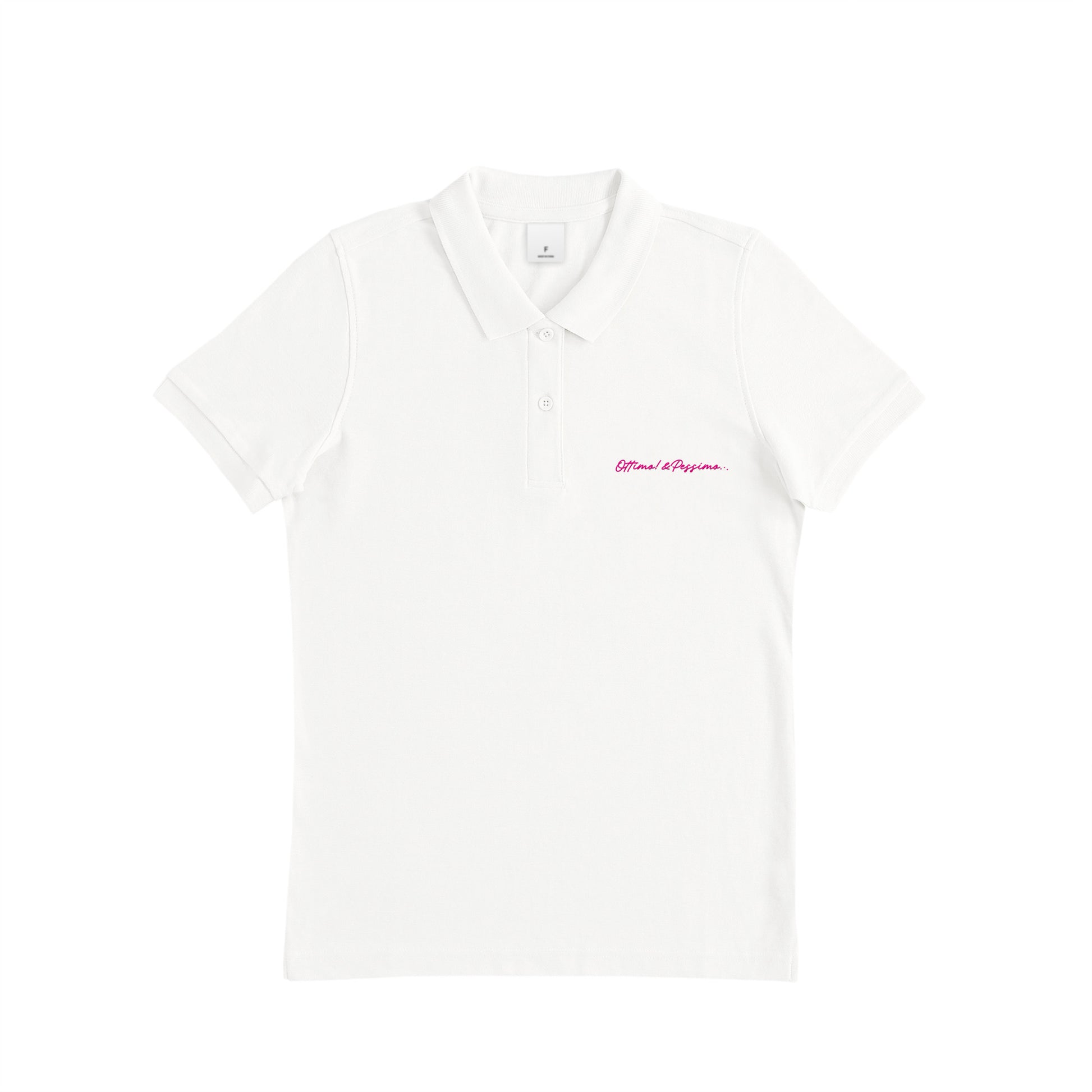 レディースポロ white image