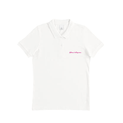 レディースポロ white image