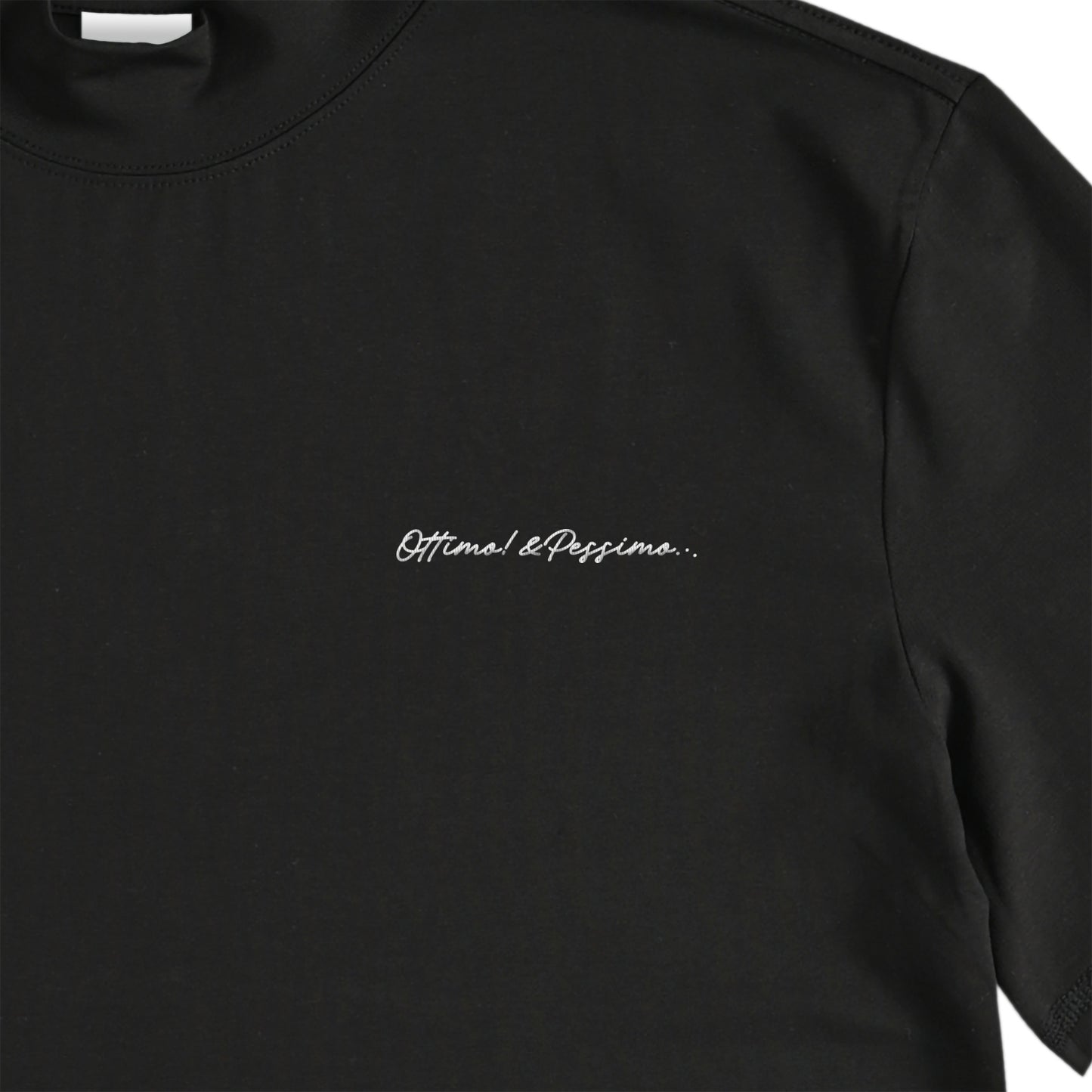 ストレッチモックネックTシャツ black image