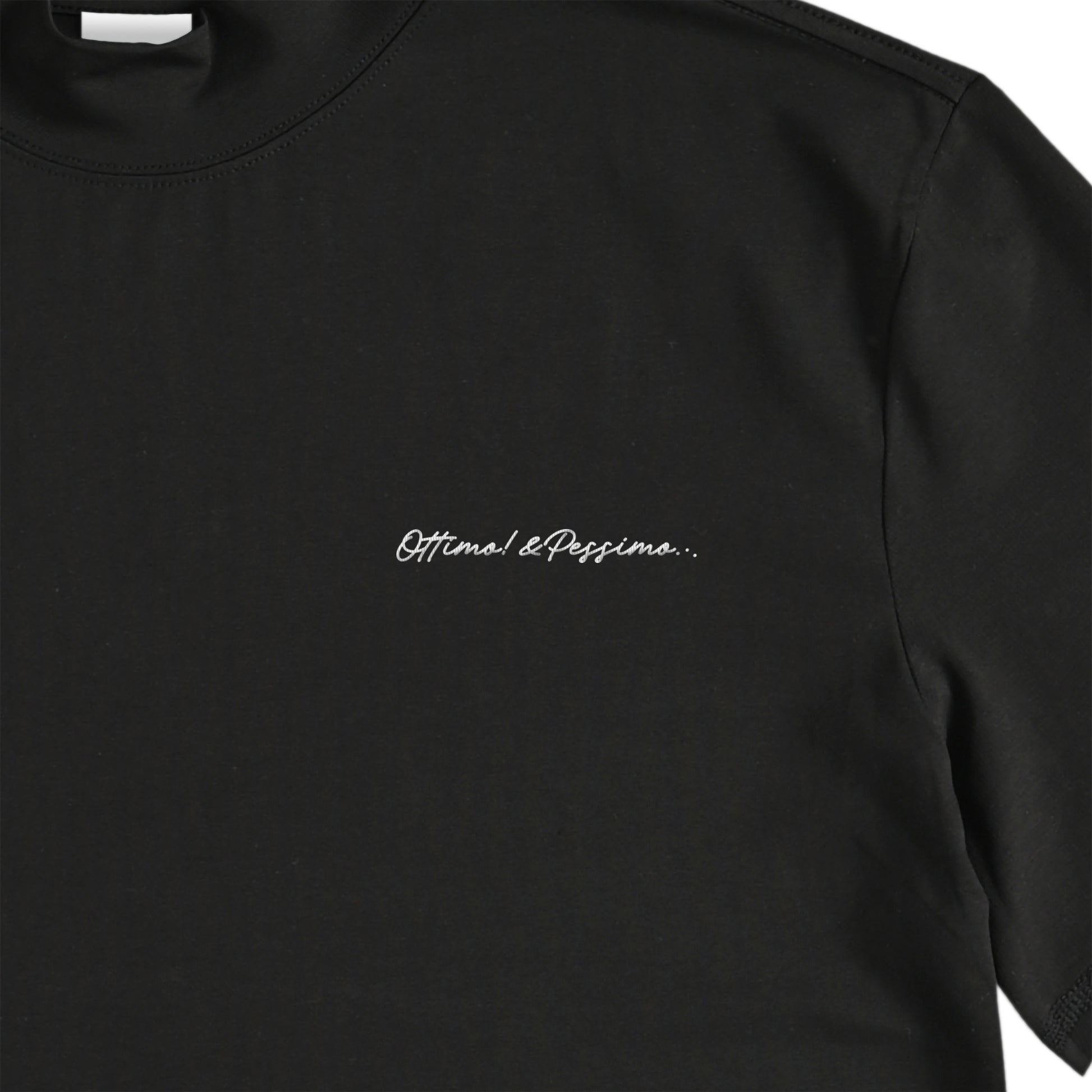 ストレッチモックネックTシャツ black image