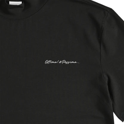 ストレッチモックネックTシャツ black image
