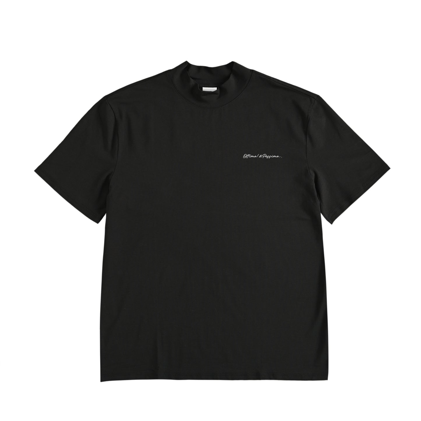 ストレッチモックネックTシャツ black image
