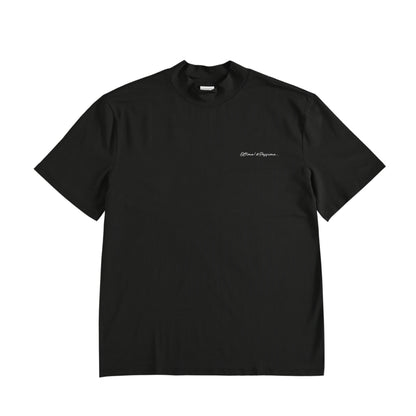 ストレッチモックネックTシャツ black image
