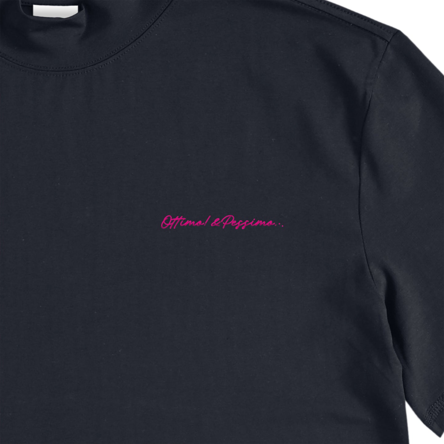 ストレッチモックネックTシャツ navy image