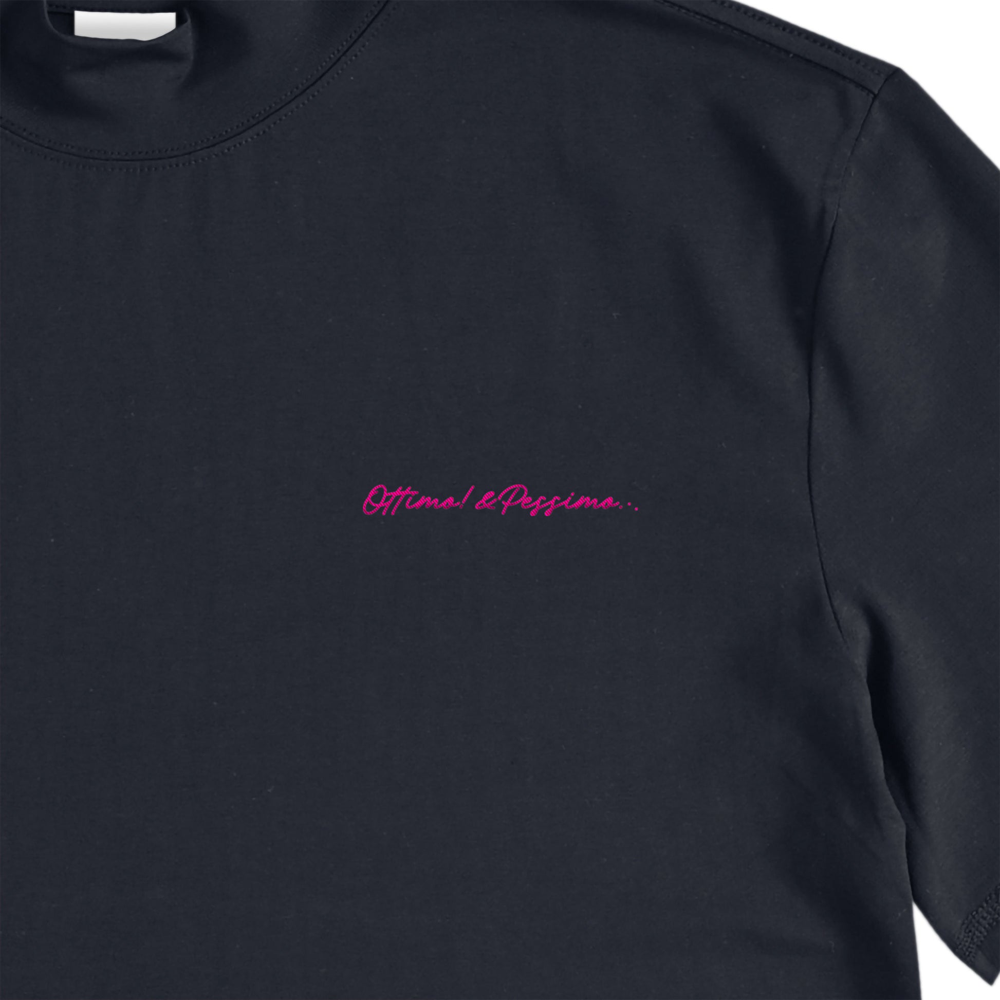 ストレッチモックネックTシャツ navy image