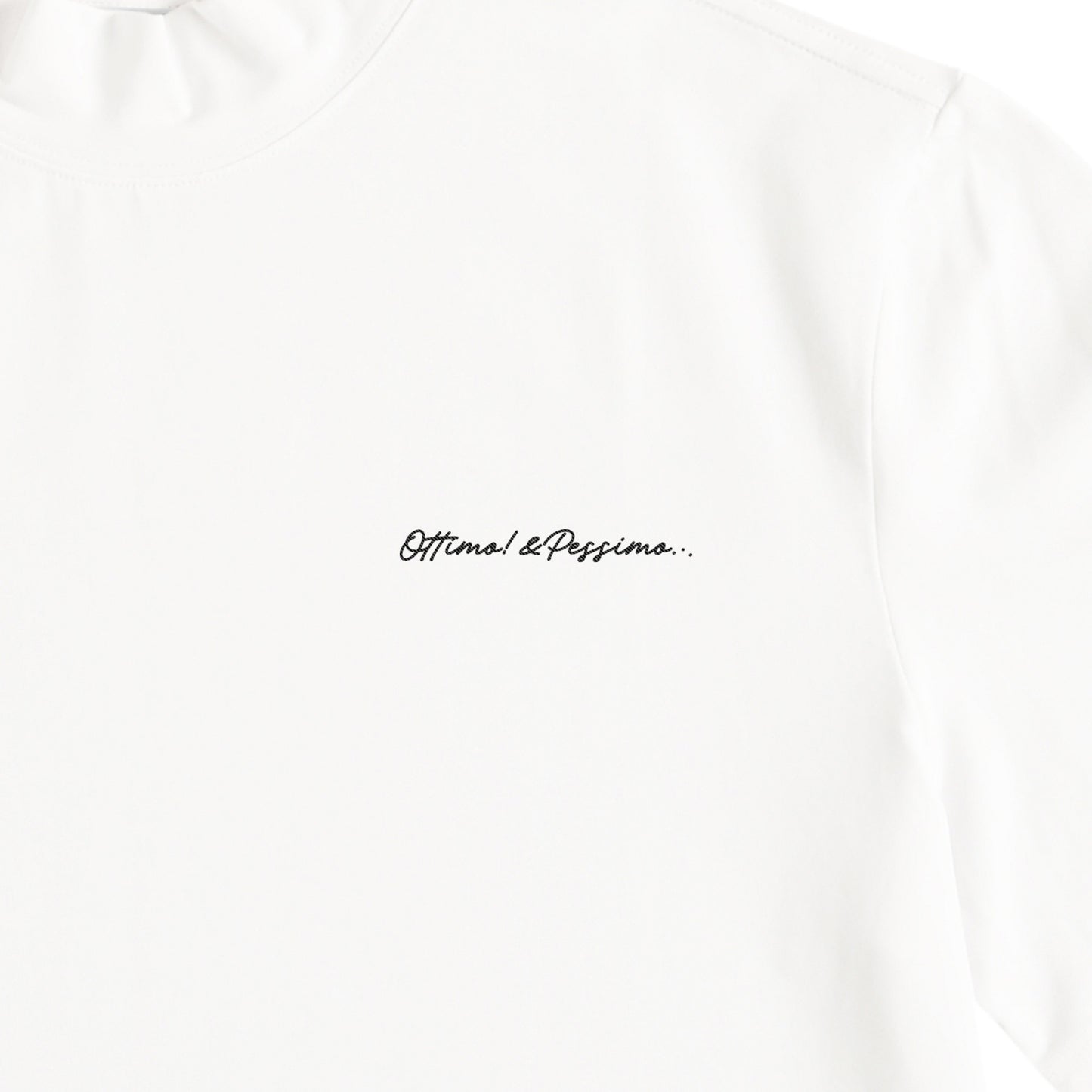 ストレッチモックネックTシャツ white image