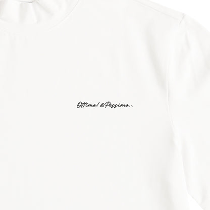ストレッチモックネックTシャツ white image