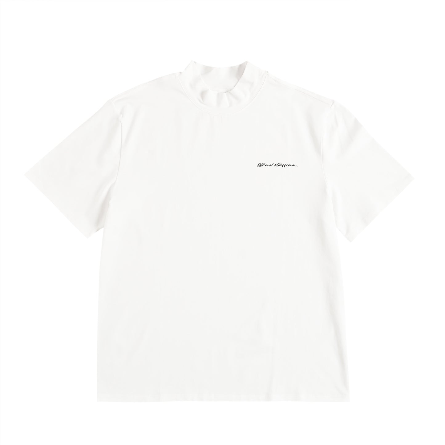 ストレッチモックネックTシャツ white image
