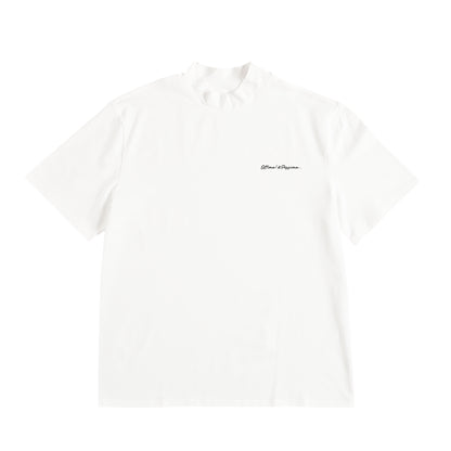 ストレッチモックネックTシャツ white image