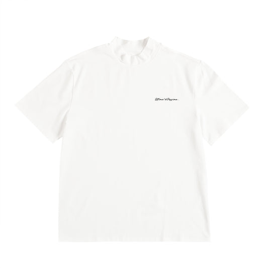 ストレッチモックネックTシャツ white image