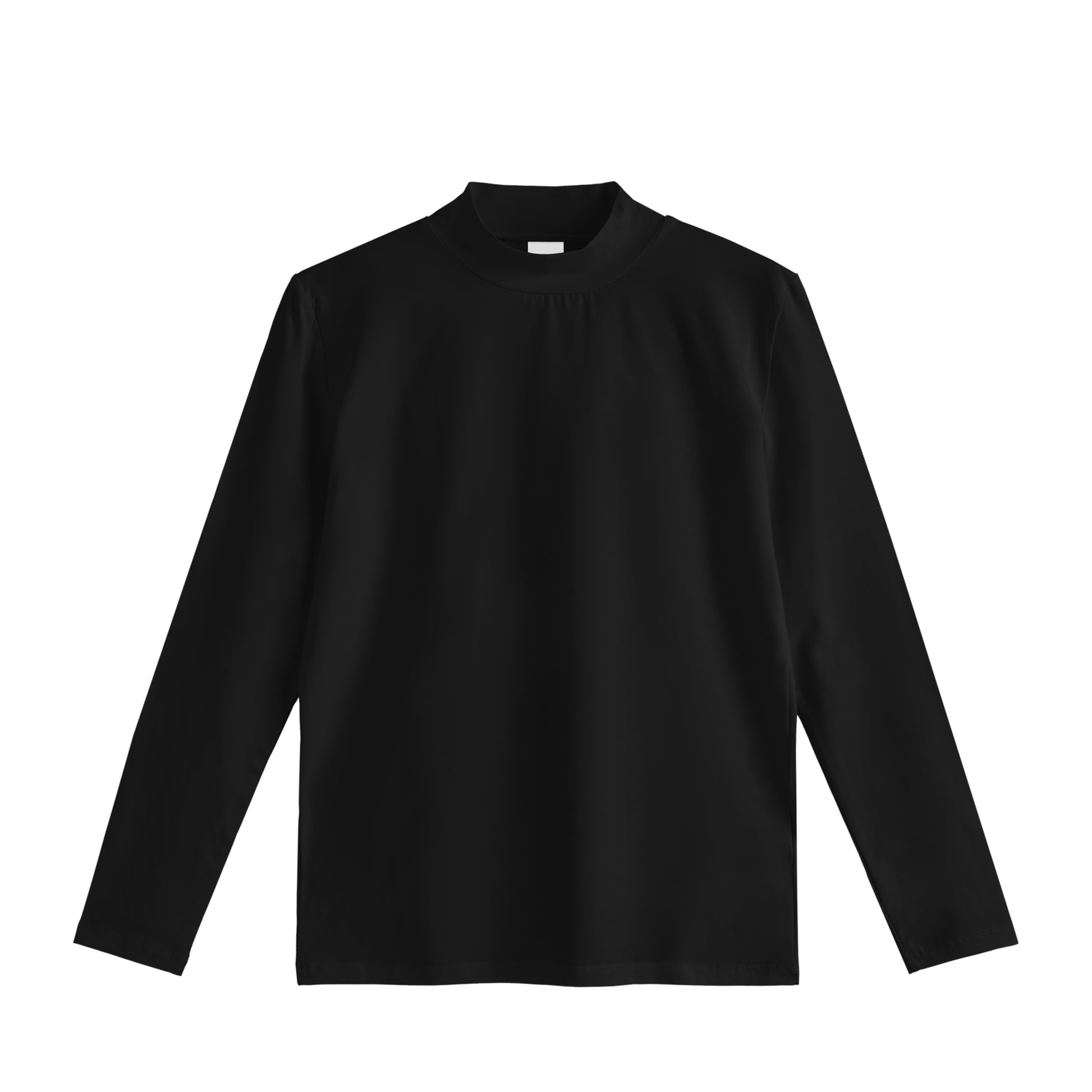 ストレッチモックネックシャツ black image