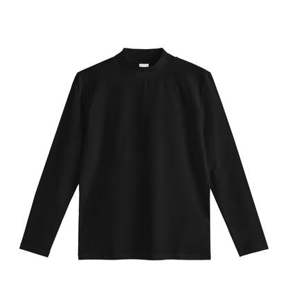 ストレッチモックネックシャツ black image