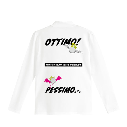 モックネックストレッチシャツ white image