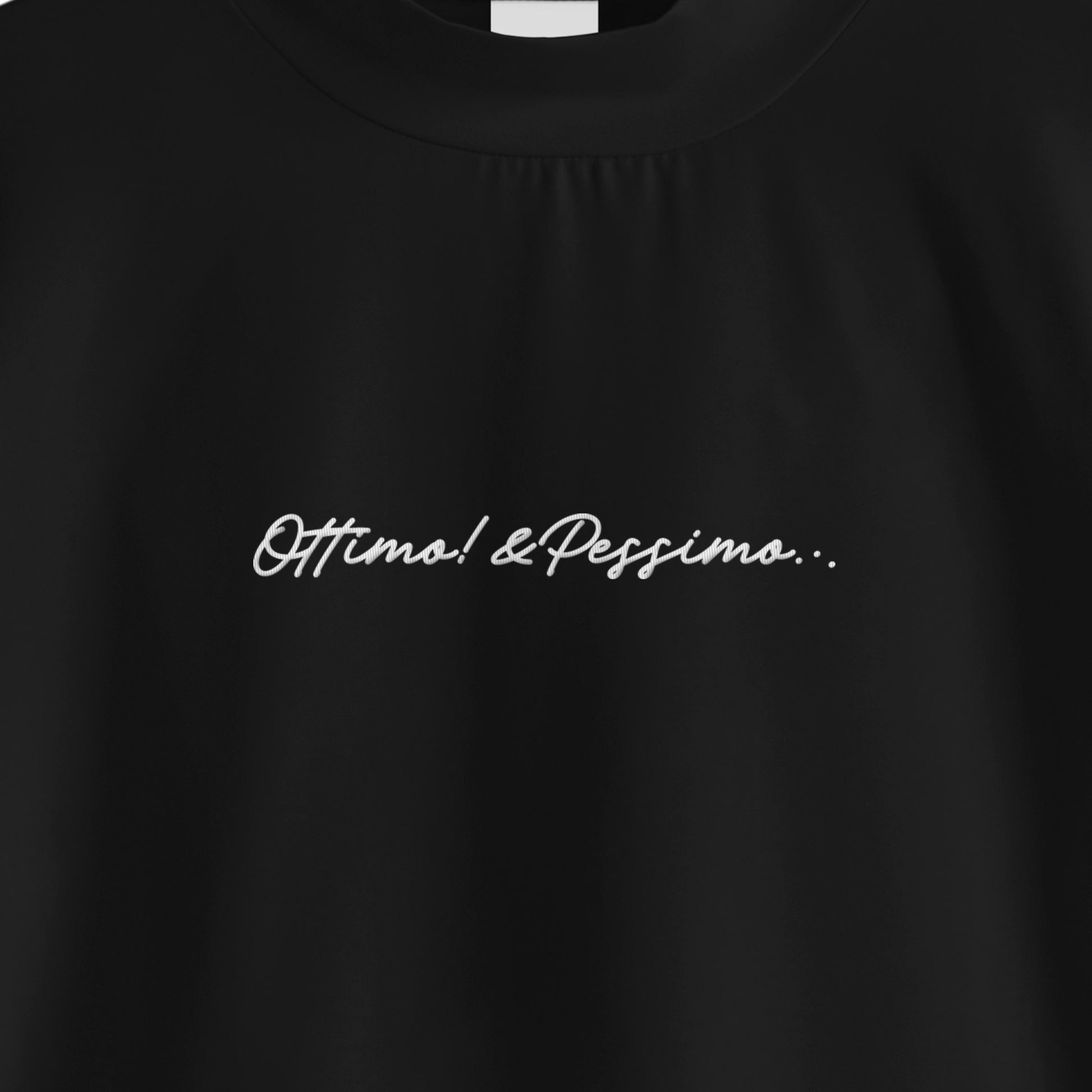 モックネック　ロングスリーブ black image