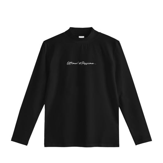 モックネック　ロングスリーブ black image