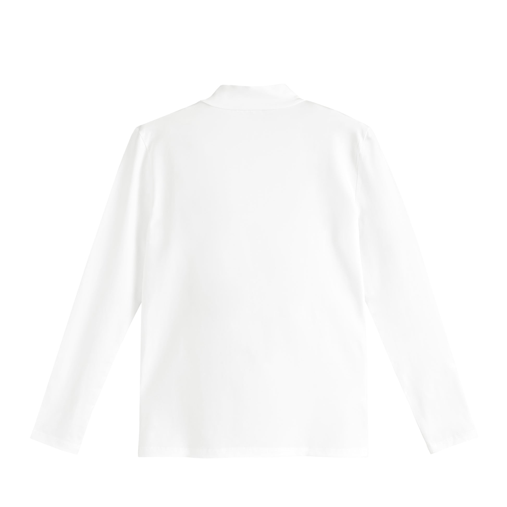 モックネック　ロングスリーブ white image