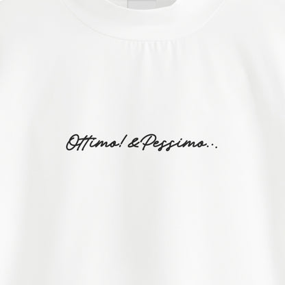 モックネック　ロングスリーブ white image
