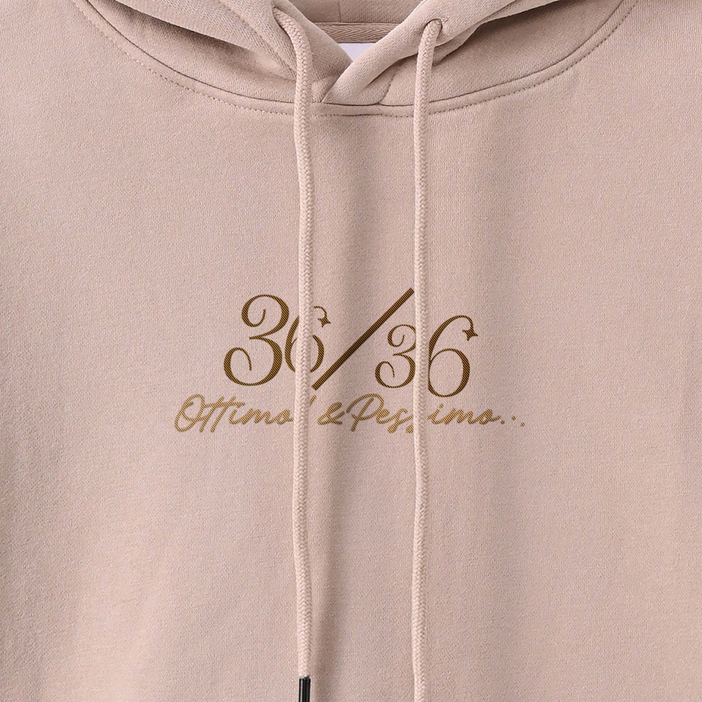 厚手裏起毛ビッグシルエットパーカー　『36/36』 beige image
