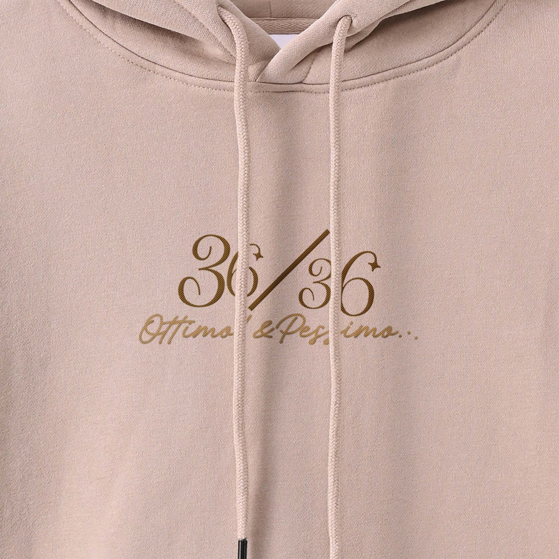 厚手裏起毛ビッグシルエットパーカー　『36/36』 beige image