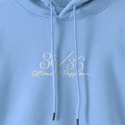 厚手裏起毛ビッグシルエットパーカー　『36/36』 blue image