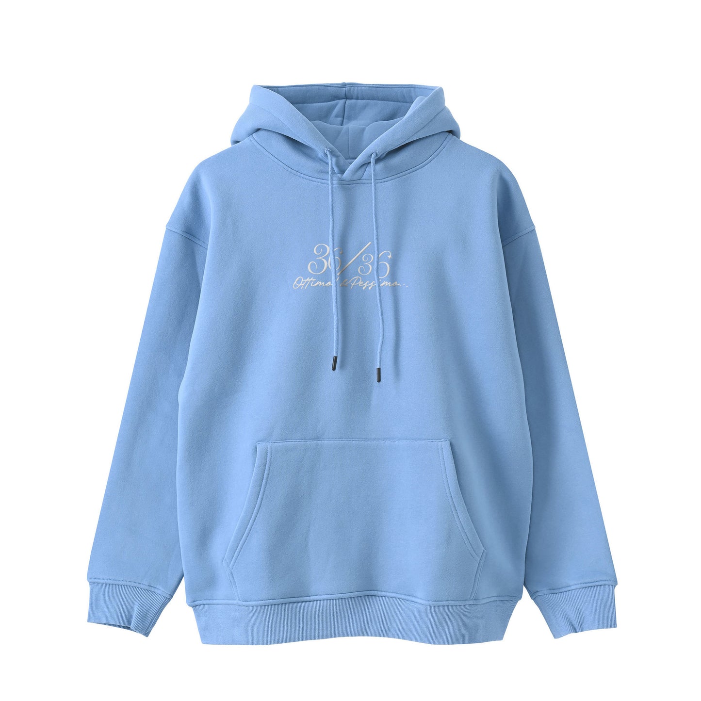厚手裏起毛ビッグシルエットパーカー　『36/36』 blue image