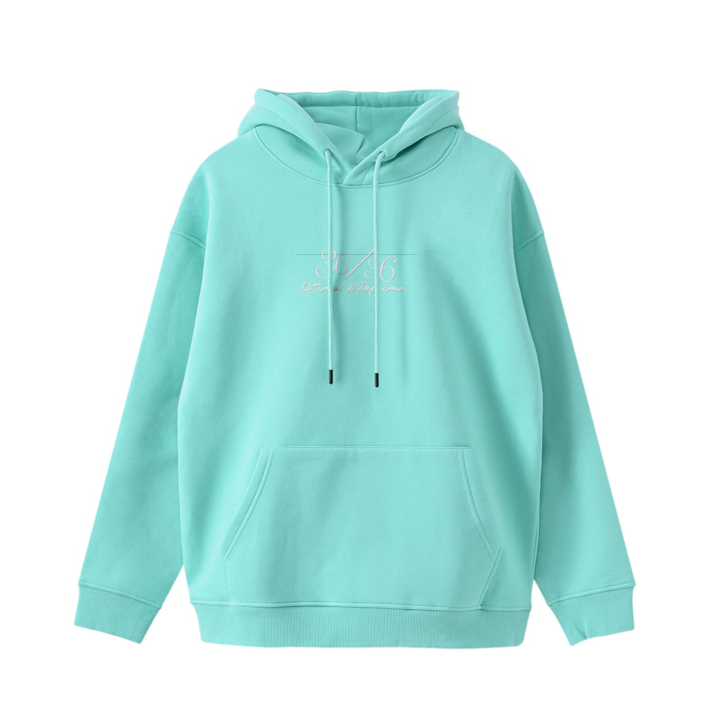 厚手裏起毛ビッグシルエットパーカー　『36/36』 emerald-green image
