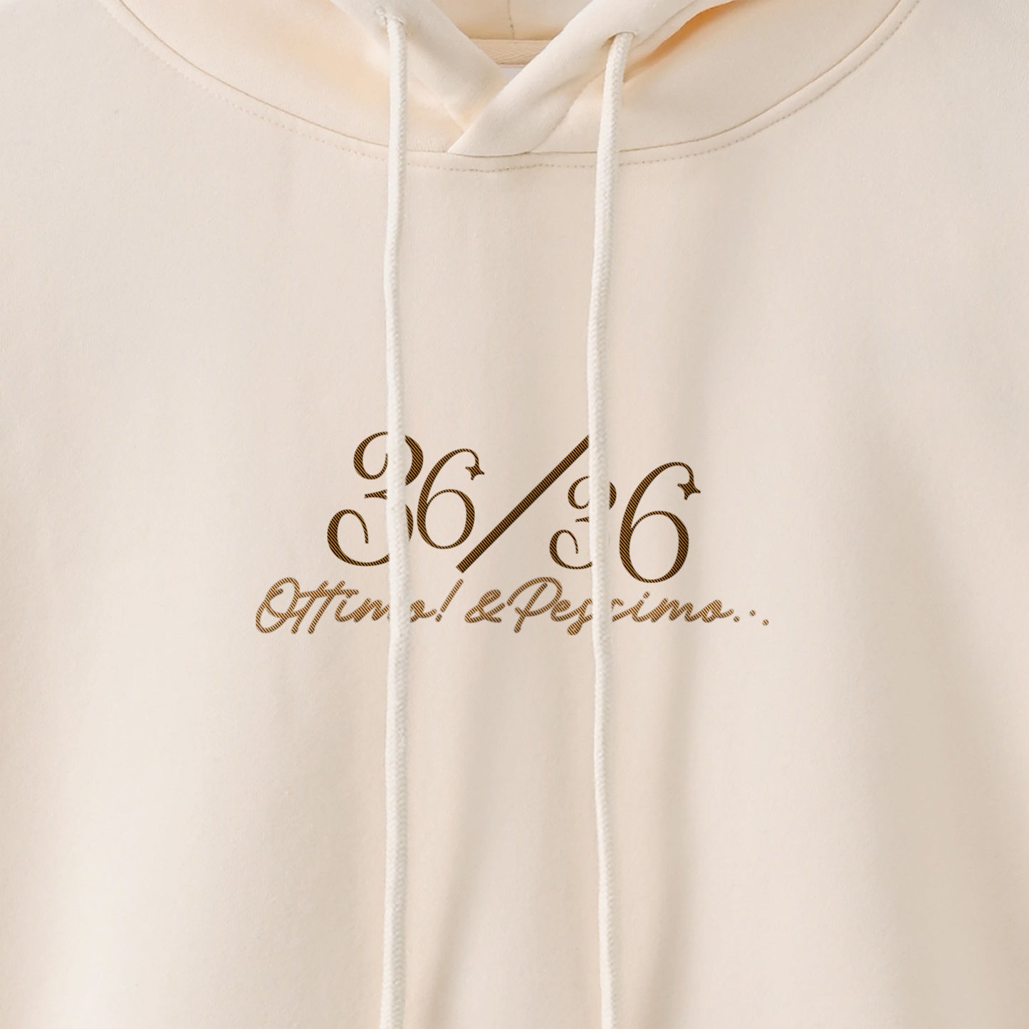 厚手裏起毛ビッグシルエットパーカー　『36/36』 ivory image
