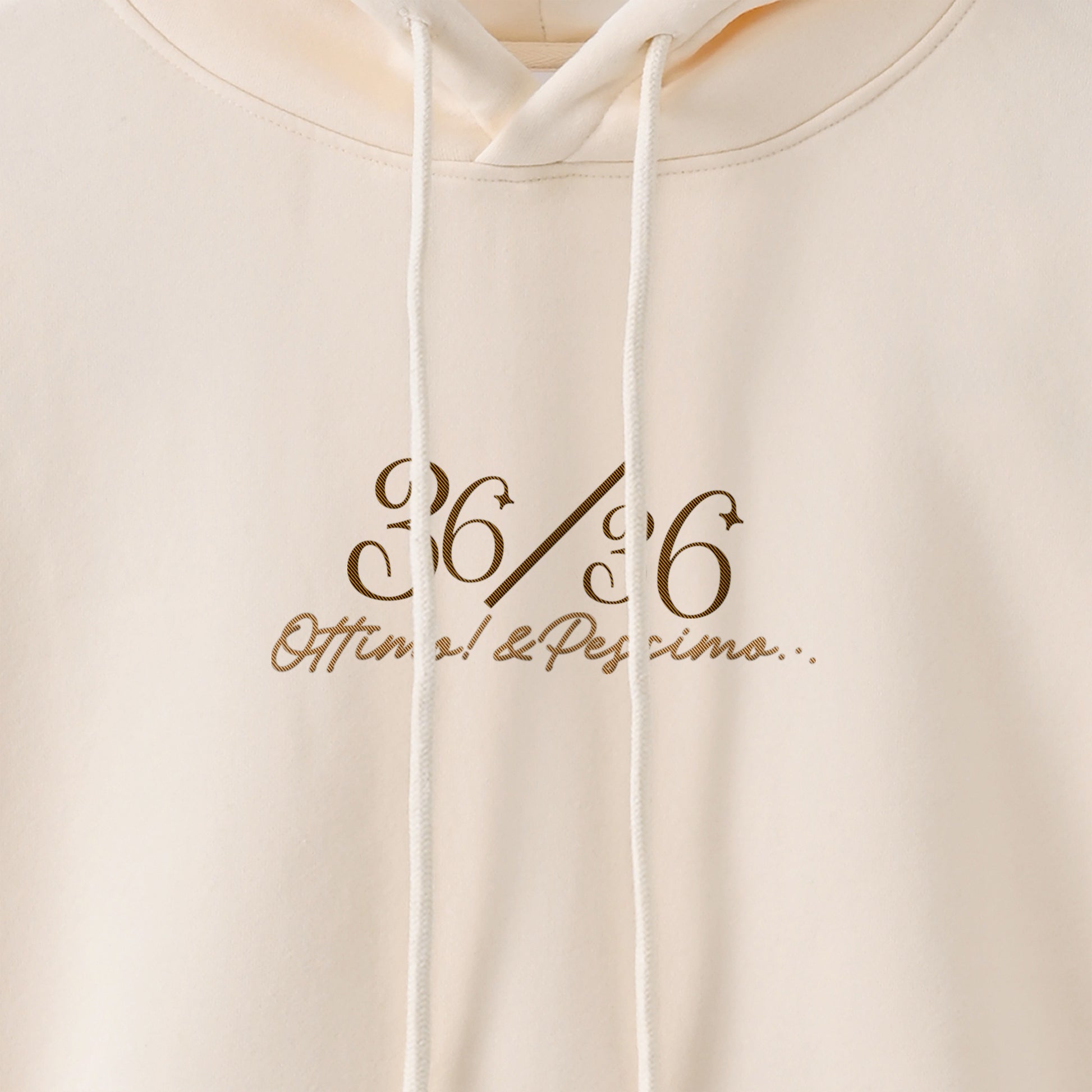 厚手裏起毛ビッグシルエットパーカー　『36/36』 ivory image