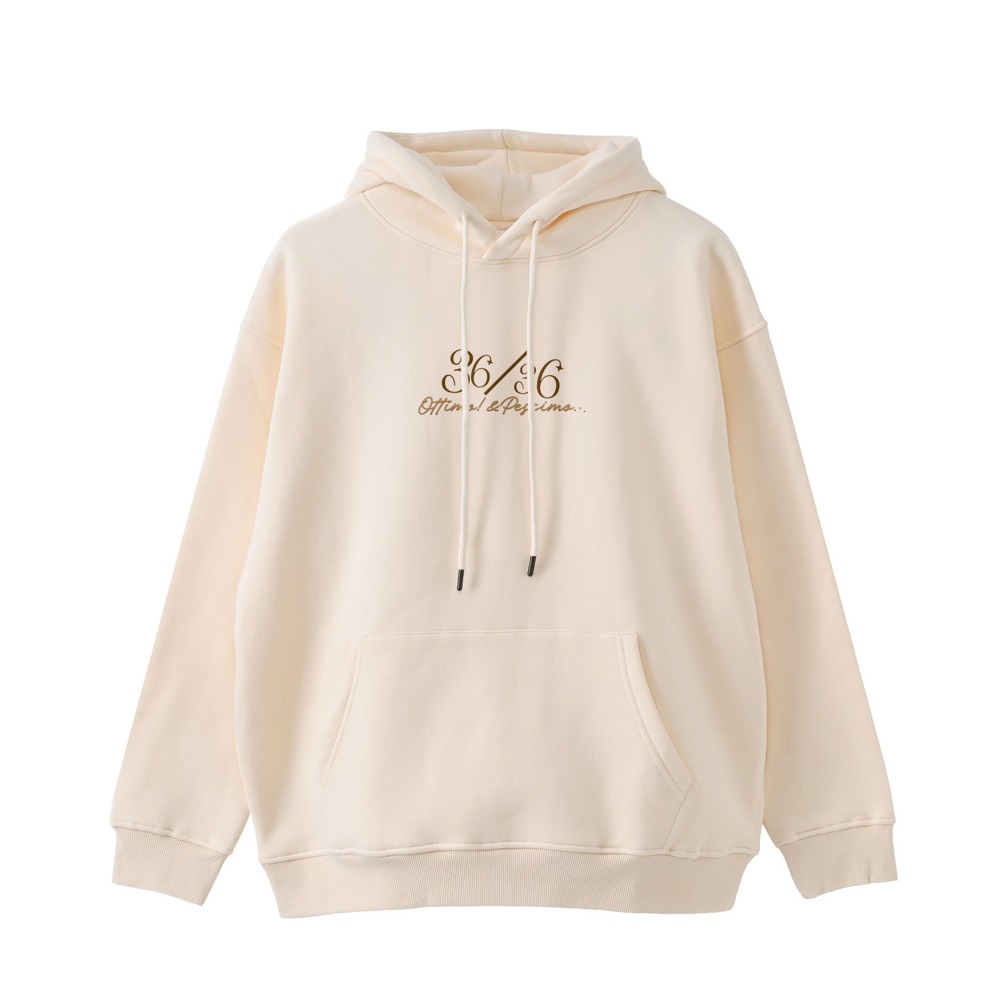 厚手裏起毛ビッグシルエットパーカー　『36/36』 ivory image