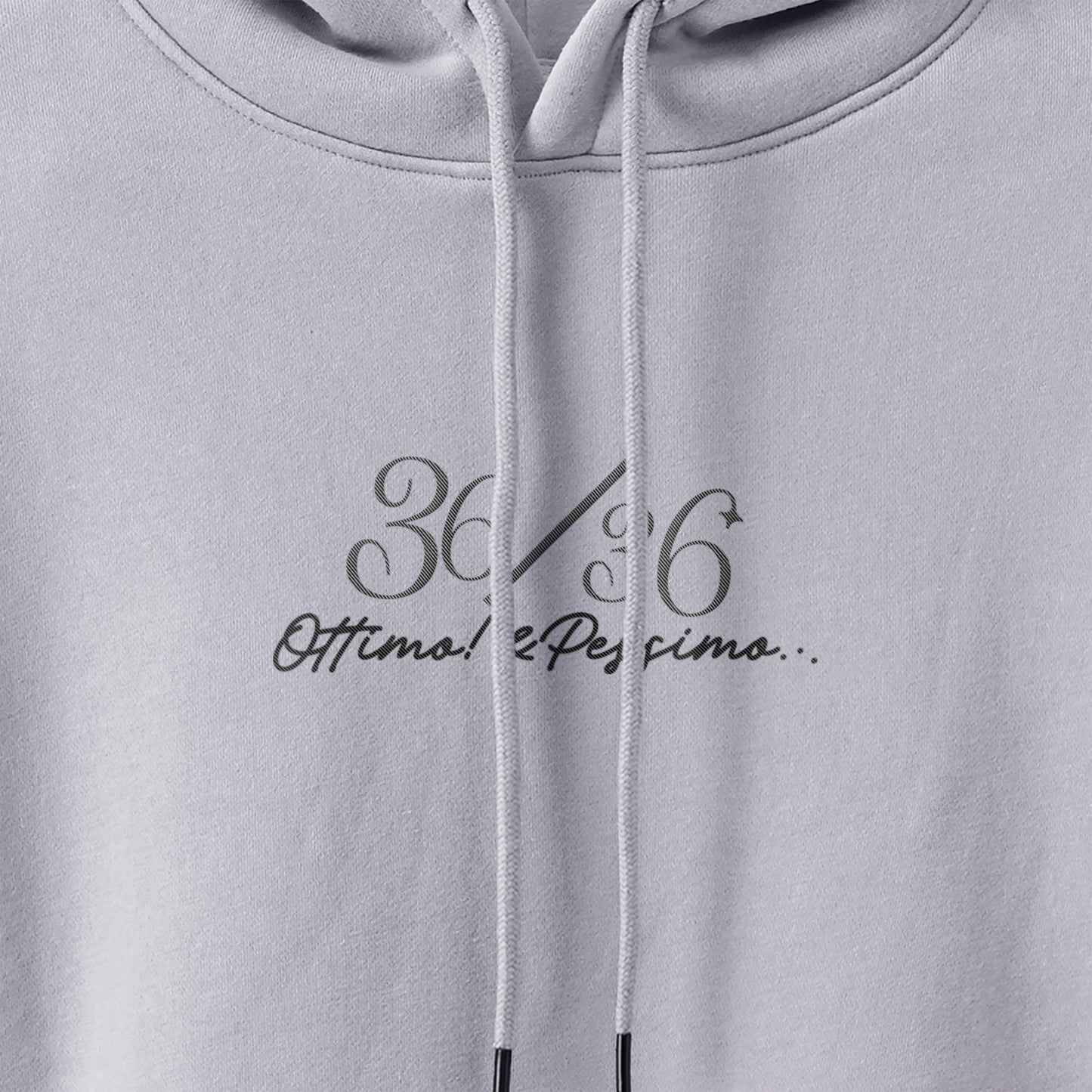 厚手裏起毛ビッグシルエットパーカー　『36/36』 pastel-gray image