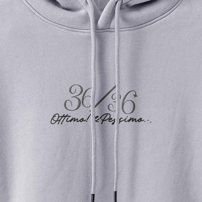 厚手裏起毛ビッグシルエットパーカー　『36/36』 pastel-gray image