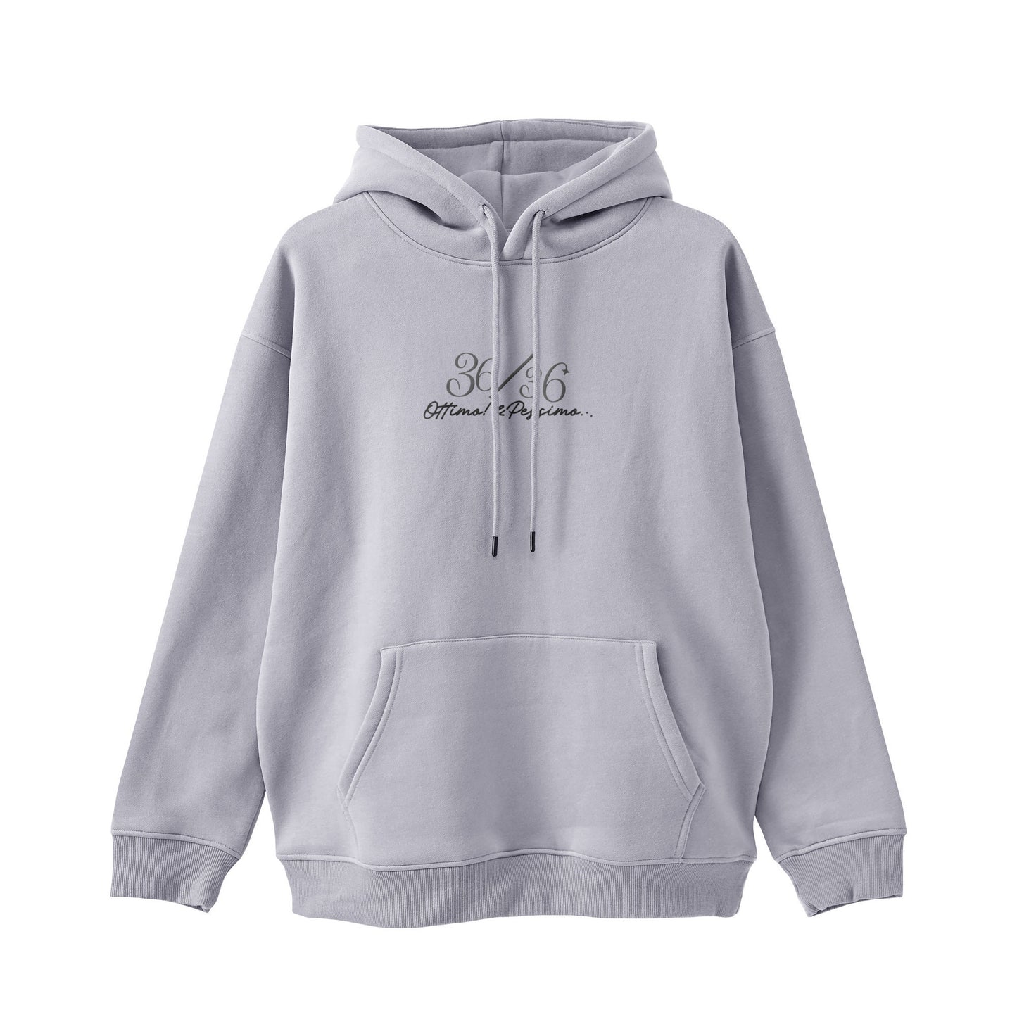 厚手裏起毛ビッグシルエットパーカー　『36/36』 pastel-gray image