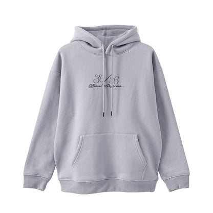 厚手裏起毛ビッグシルエットパーカー　『36/36』 pastel-gray image