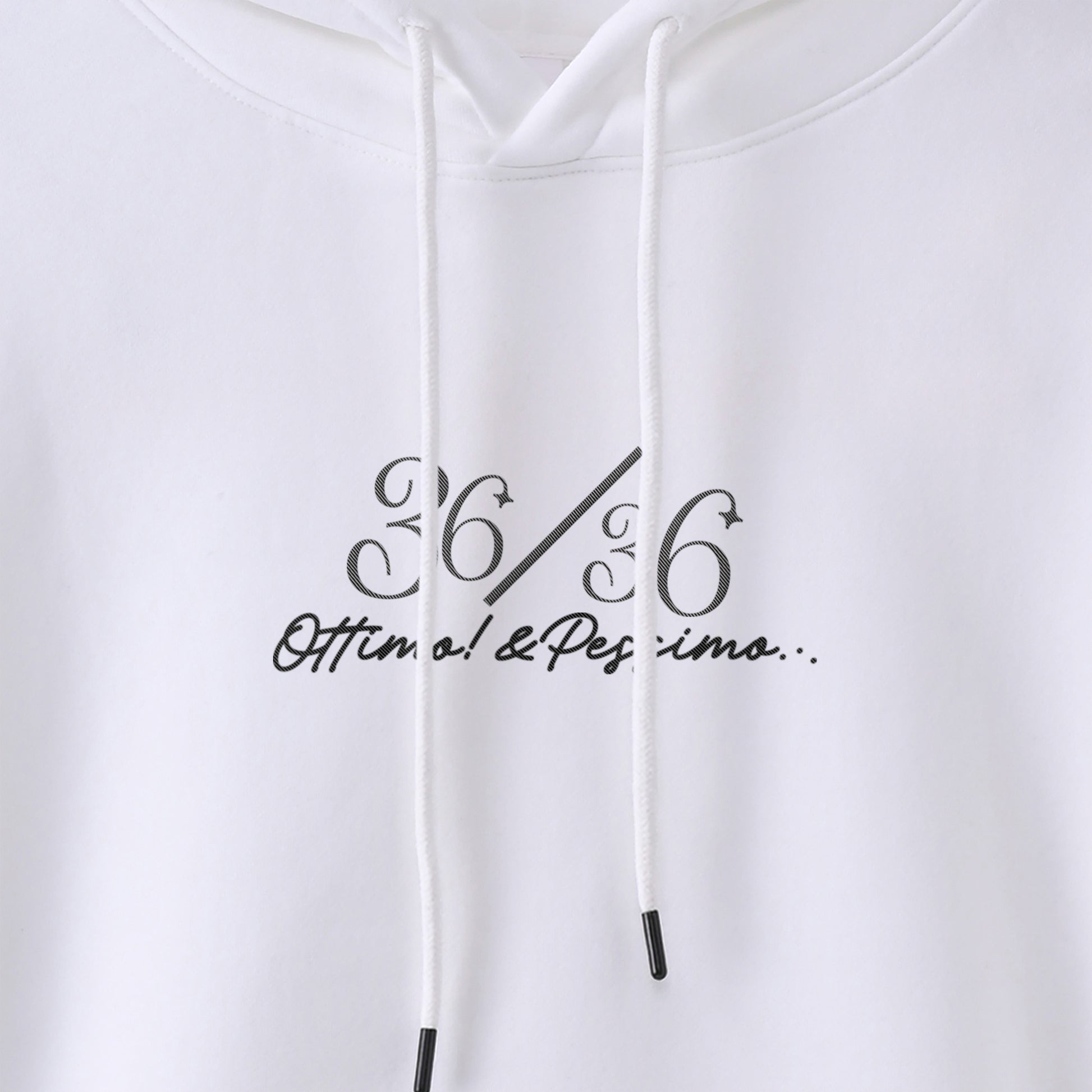 厚手裏起毛ビッグシルエットパーカー　『36/36』 white image