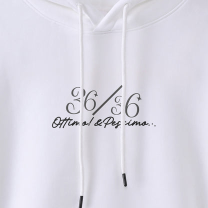 厚手裏起毛ビッグシルエットパーカー　『36/36』 white image