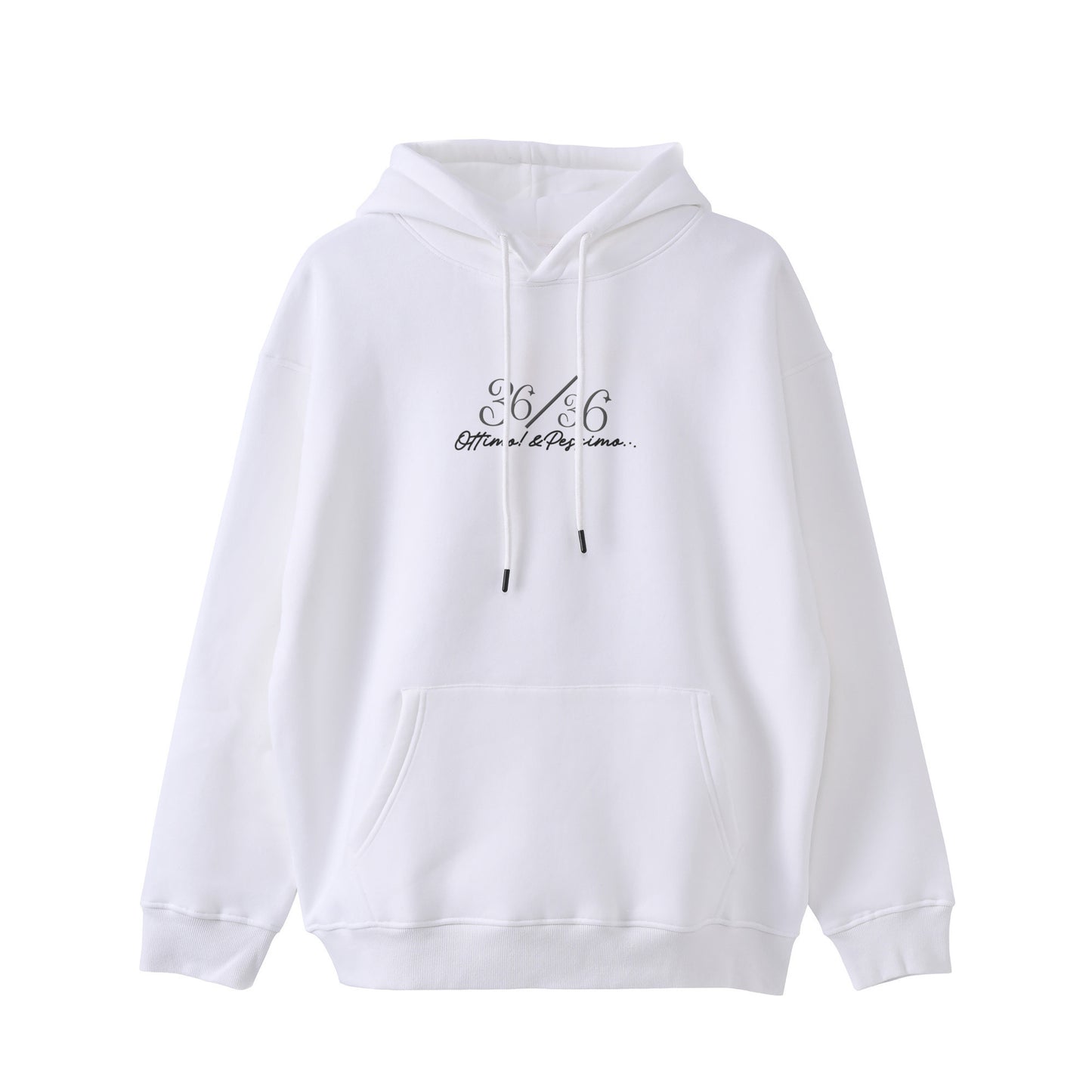 厚手裏起毛ビッグシルエットパーカー　『36/36』 white image