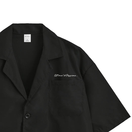 【数量限定】シャツ&ハーフパンツ　セットアップ black image