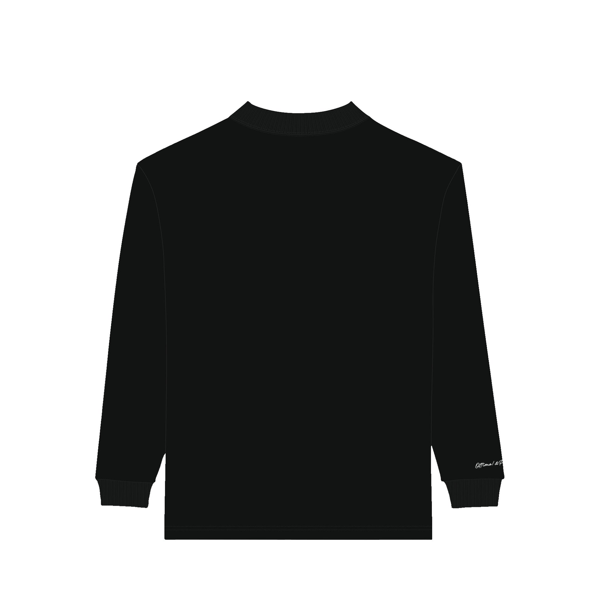 モックネック　ロングスリーブシャツ black image