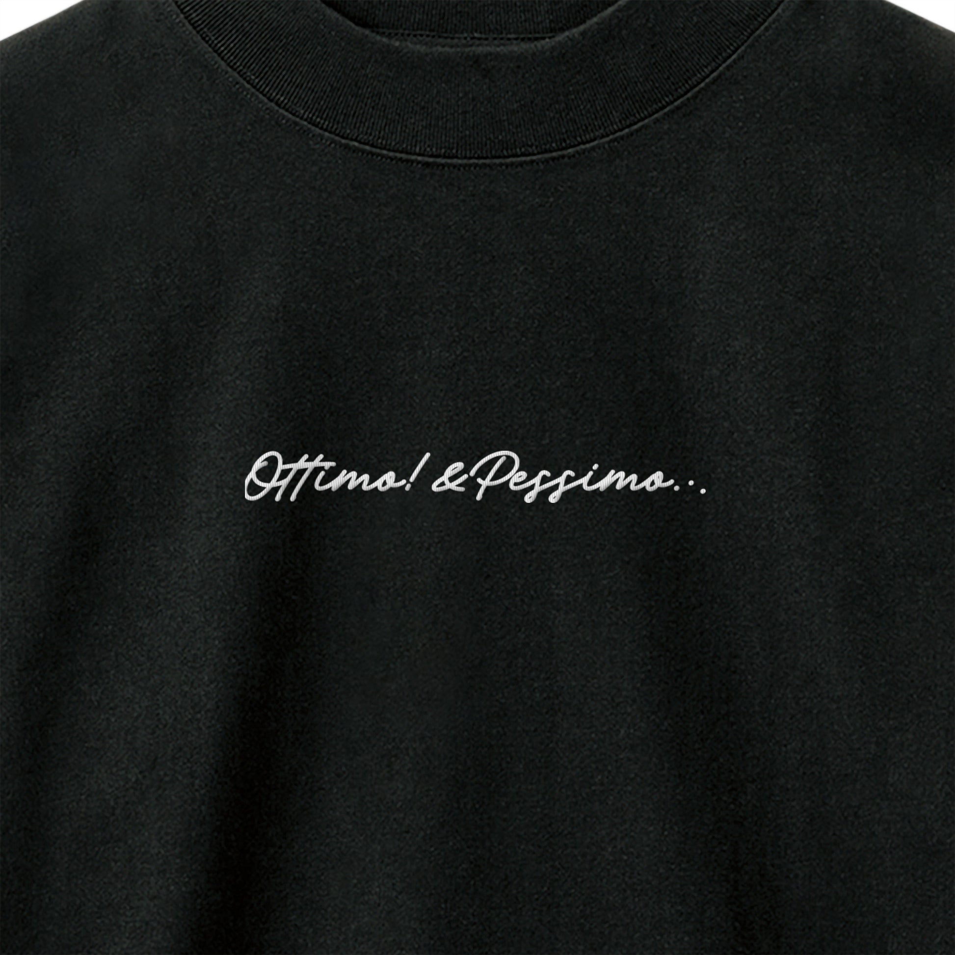 モックネック　ロングスリーブシャツ black image