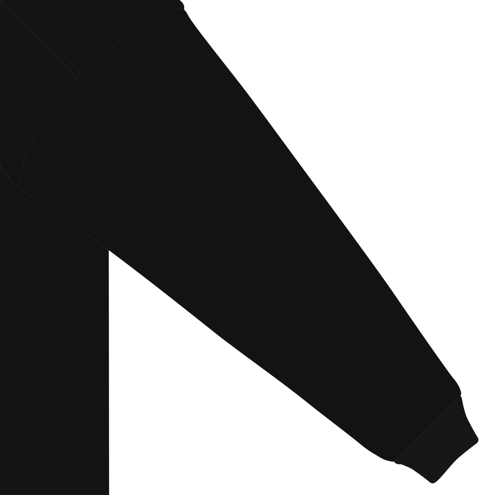 モックネック　ロングスリーブシャツ black image